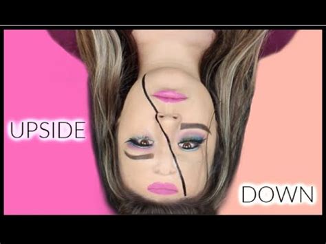 Upside Down | Half Face Makeup Tutorial - YouTube