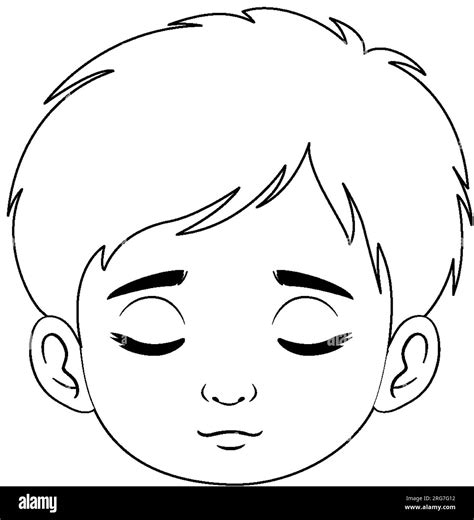 A vector illustration of a cartoon boy closing his eyes and relaxing Stock Vector Image & Art ...