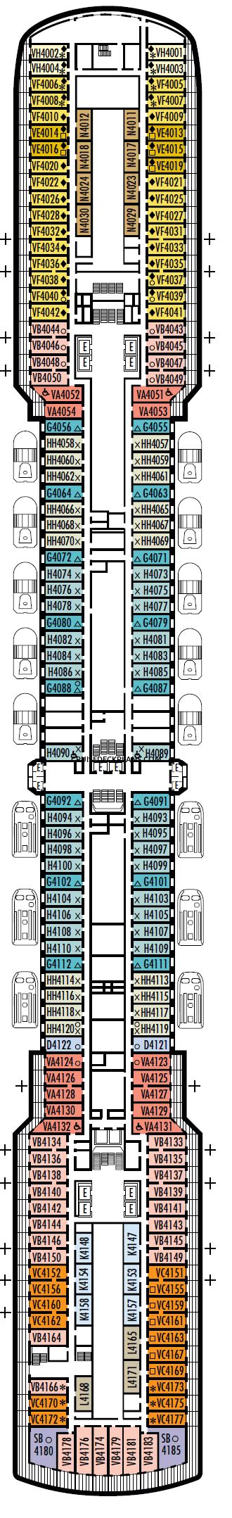 Zuiderdam Upper Promenade Deck Plan Tour