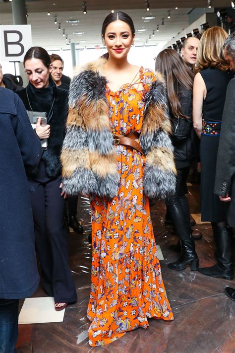 SHAY MITCHEL at Tory Burch Fashion Show at New York Fashion Week 02/14 ...