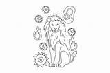 Leo Coloring Page SVG Cut  By Creative Fabrica Crafts · sketch template