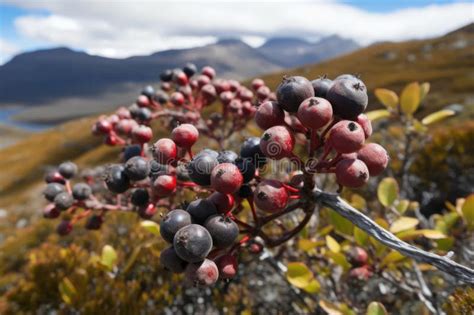 The Majestic Calafate: Berries of Patagonia S Andes Stock Illustration - Illustration of ...