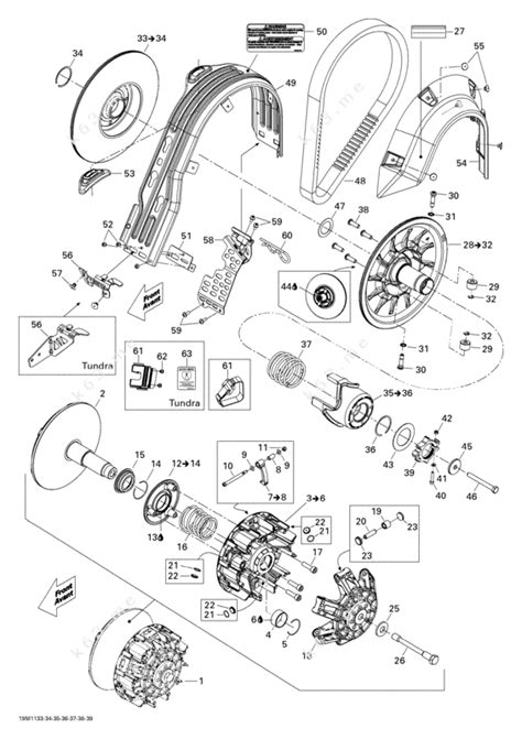 Ski Doo 2011 MX Z - MXZ Sport 600ACE, Pulley System - parts catalog