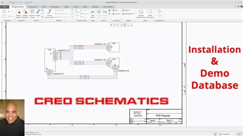 Creo Schematics - Installation and Demo Database | Creo Parametric Cabling - YouTube