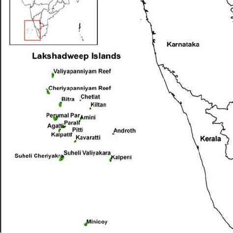 Map Of Lakshadweep