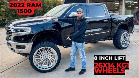 **HUGE 26x14 KG1 Forged Wheels** on an 8” Lifted Ram 1500 Laramie ...