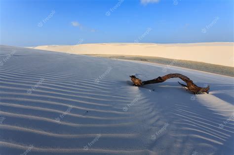 Premium Photo | White sand dunes panorama from lencois maranhenses ...