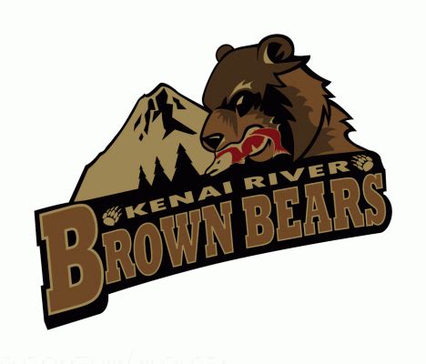 Kenai River Brown Bears hockey logo from 2012-13 at Hockeydb.com