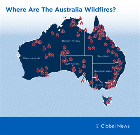 MAP: Here’s where Australia’s wildfires are currently burning - National | Globalnews.ca