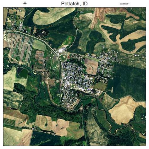 Aerial Photography Map of Potlatch, ID Idaho