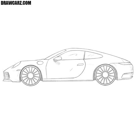 How to Draw a Porsche 911