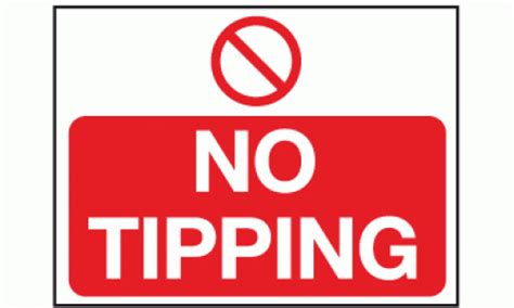 No tipping sign | Fly Tipping Signs | Safety Signs and Notices