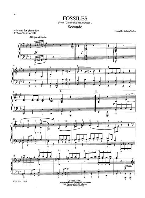 Top 141 + Carnival of the animals fossils sheet music ...