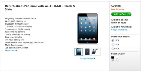 iClarified - Apple News - Apple Offers Refurbished iPad Mini for $299