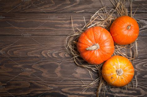 Autumn Pumpkin Thanksgiving Background | High-Quality Food Images ~ Creative Market