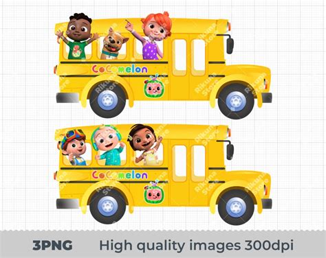 Cocomelon Bus clipart, Cocomelon Bus png, Cocomelon Bus png images ...