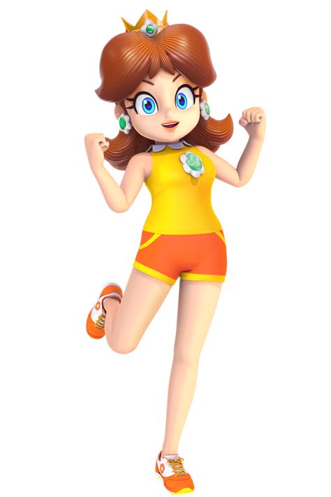 Princess Daisy Render Sports outfit by Nibroc-Rock on DeviantArt