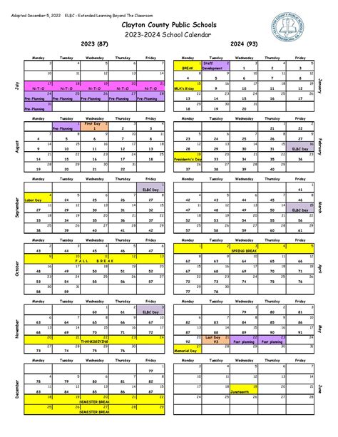 Clayton County Public Schools Calendar Holidays 2023-202