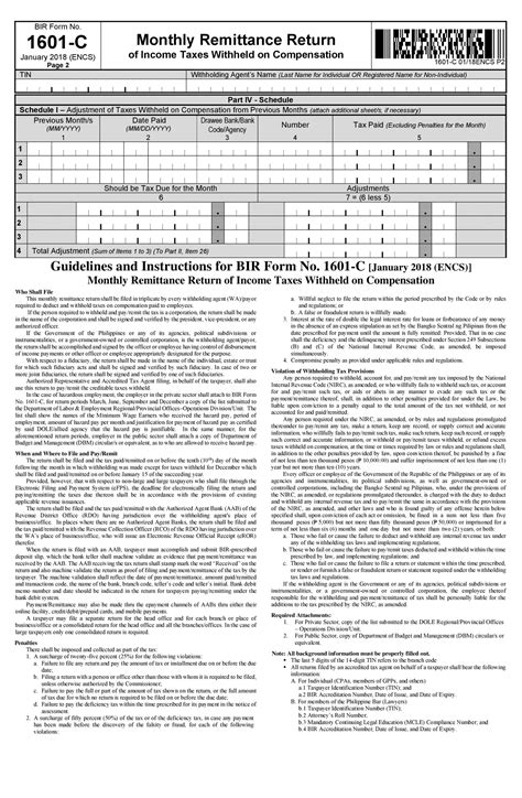 Use BIR Form 1601-C as Guide for Payroll Computation * Hurey