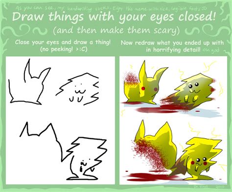 Closed eyes meme -Pikachu! by waltwoor on DeviantArt