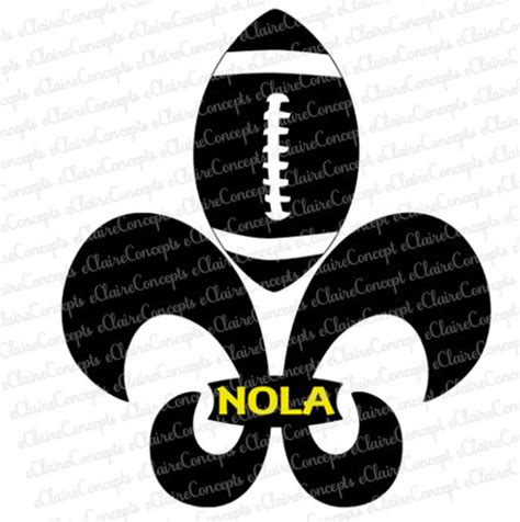 New Orleans NOLA Football Fleur de Lis Saints SVG Jpg PNG | Etsy