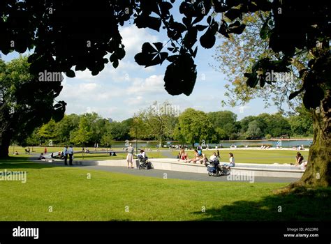 Diana Princess of Wales Memorial Fountain Hyde Park London Stock Photo ...