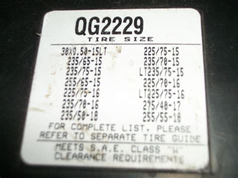 Buy Quik Grip Heavy Duty Tire/Snow Chains QG2229 {see photo of tire ...