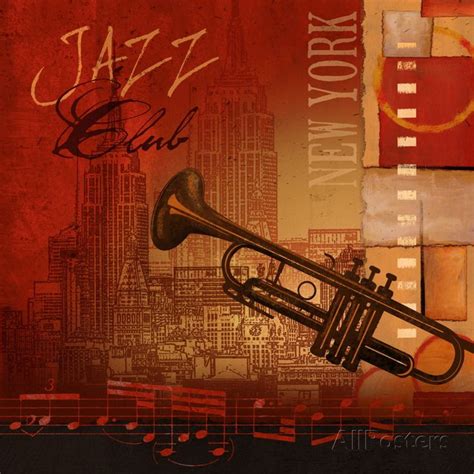 'Jazz Club' Prints - Conrad Knutsen | AllPosters.com | Jazz poster, Jazz club, Jazz