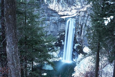 Taughannock Falls Winter Waterfall Trumansburg New York Taughannock ...