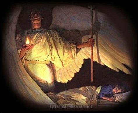 Guardian Angel Watching Over a Sleeping Child