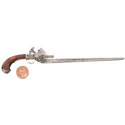 Miniature Flintlock Sword Pistol