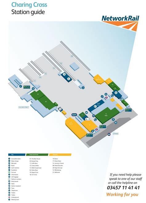 Charing Cross railway station map | Station map, Charing cross station, Map