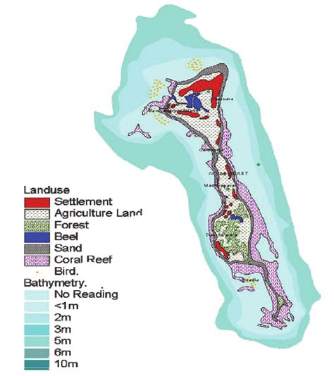 The major land use map of Saint Martin's island | Download Scientific Diagram