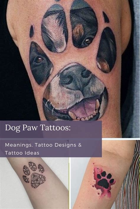 80+ DOG PAW TATTOOS | Dog paw tattoo, Paw tattoo, Tattoos for dog lovers