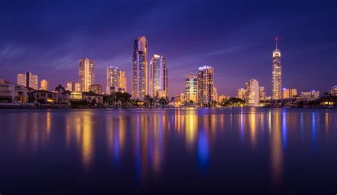 Surfers Paradise Skyline, Australia Stock Image - Image of view, gold ...