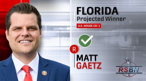 Citizen Free Press on Twitter: "RT @RSBNetwork: RSBN Projects Congressman Matt Gaetz (R-FL) wins ...