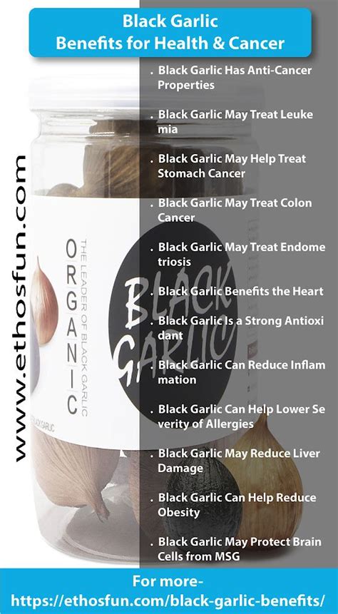 Black Garlic Benefits for Health... | MyFolio | Garlic benefits, Black garlic, Cancer