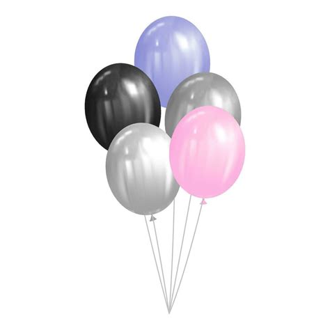 set of balloons isolated on white background vector illustration. Eps ...