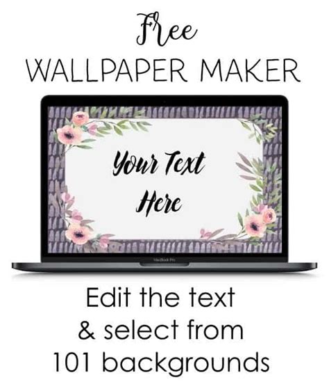 Free Wallpaper Maker | Customize Online | Instant Download