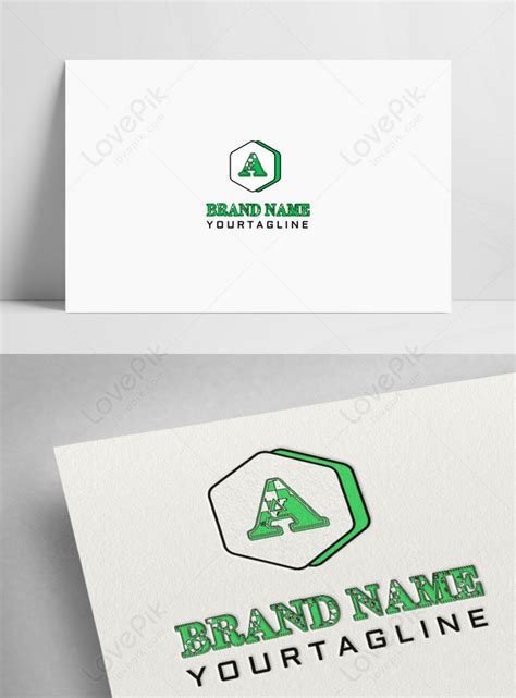 Green letter a logo template image_picture free download 450081536_lovepik.com