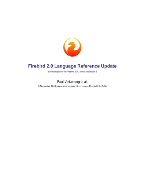 Firebird Manual de Referencia | PDF | Database Index | Subroutine