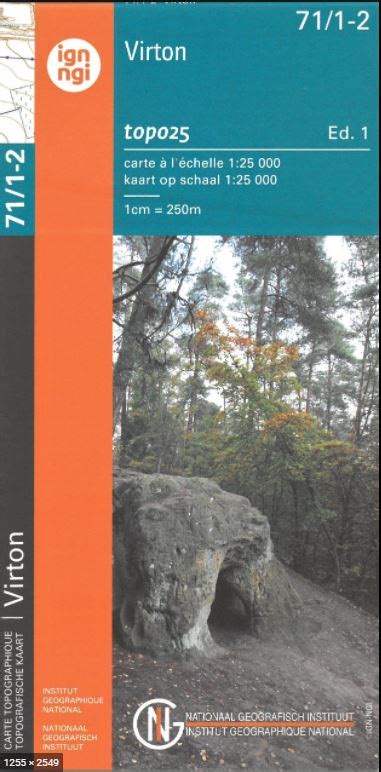 Topographic map 71/1-2 Virton - Maison du tourisme de Gaume