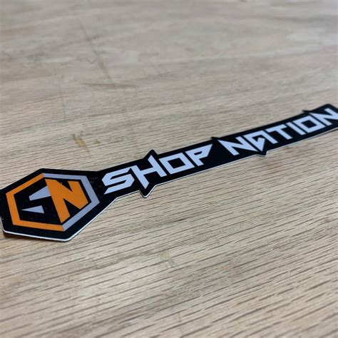 Shop Nation Logo Stickers - Get Yours Today!