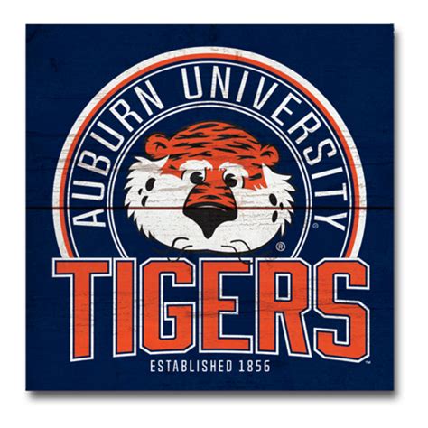 Aubie Auburn University Wood Plank 3x3 Magnet – Auburn Art