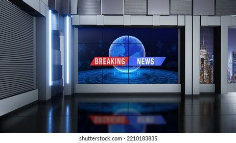 News Studio Backdrop Tv Shows On Stock Illustration 2210183835 | Shutterstock