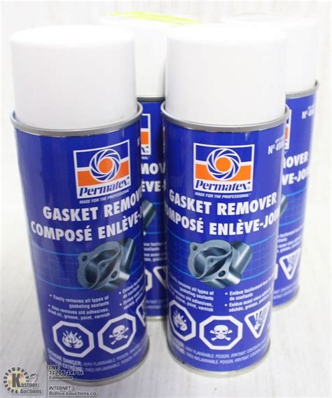 4 BOTTLES OF PERMATEX GASKET REMOVER