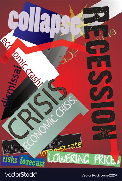 Crisis poster Royalty Free Vector Image - VectorStock