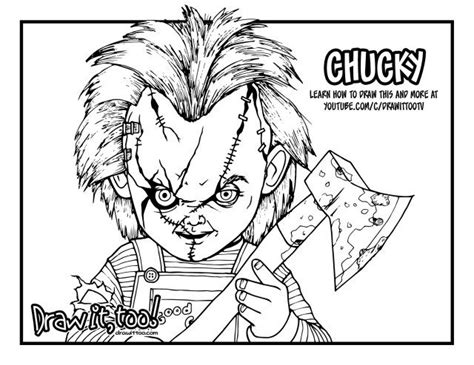 Creative Photo of Chucky Coloring Pages - albanysinsanity.com | Scary coloring pages, Chucky ...