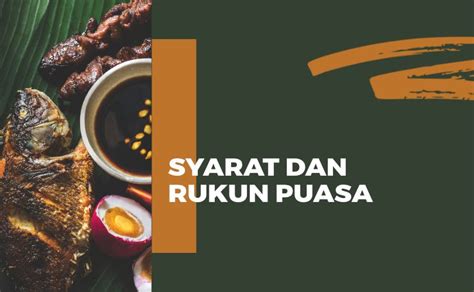 Rukun Puasa Ada Dua Jelaskan Keduanya