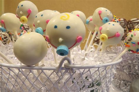 Baby faces funfetti cake pops | Funfetti cake pops, Baby shower themes, Baby faces